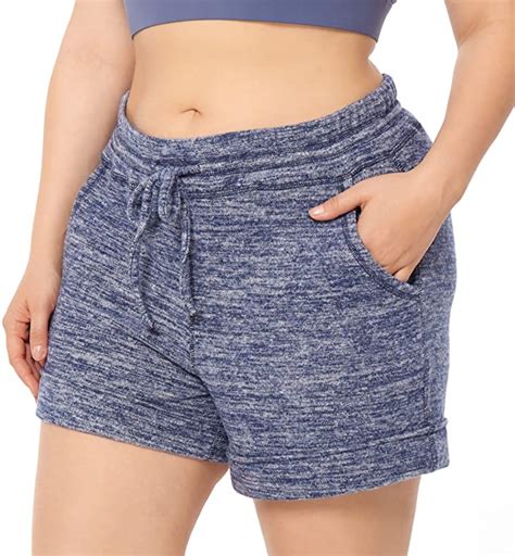 Women's Plus Size 5" Casual Lounge Yoga Sports Shorts - WF Shopping