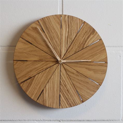 Wood Clock Wall Clock Modern Wall Clock Wooden Clock | Etsy