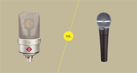 Condenser Microphones vs. Dynamic Microphones