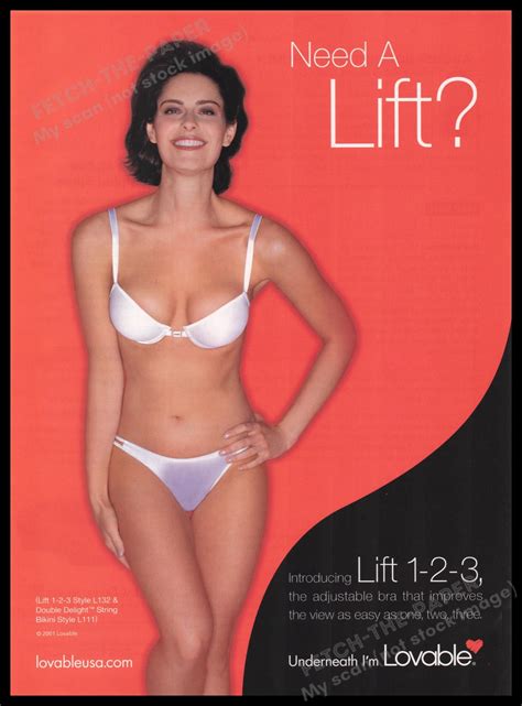 Lovable Lingerie Bra & Panties 2000s Print Advertisement Ad 2000 "Need
