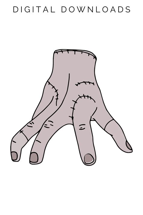 How to draw thing from addams family step by step drawing guide by dawn ...