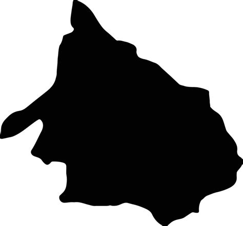 Mokhotlong Lesotho silhouette map 37800938 Vector Art at Vecteezy