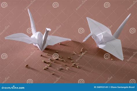 Origami Tsuru stock image. Image of wood, conceptual - 268953149