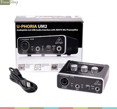 Binai Shop: Card Sound USB thu âm Behringer U-Phoria UM2