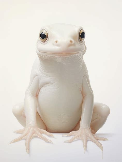 Premium AI Image | Frog Toad Salamander Dragon White Albino Tree Frog Swamp