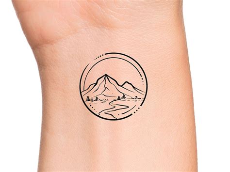 Mountain Pine Tree Temporary Tattoo - Etsy