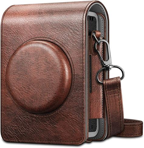 Чехол Fujifilm Instax Mini EVO Camera Vegan Leather Bag Cover (Brown ...
