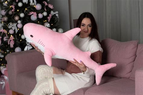 Купить Плюшевая мягкая игрушка акула из икеи ІКЕА 140 см Розовый.Топ ...
