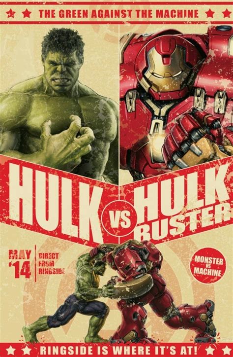 galaxy fantasy carteles del enfrentamiento de iron man hulkbuster