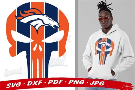 BRONCOS NFL Skull Svg Bundle Denver Broncos Svg Files For | Etsy