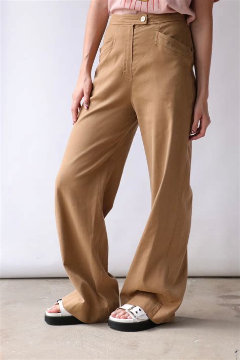 Raquel Allegra Lynn Pant - Camel | Garmentory