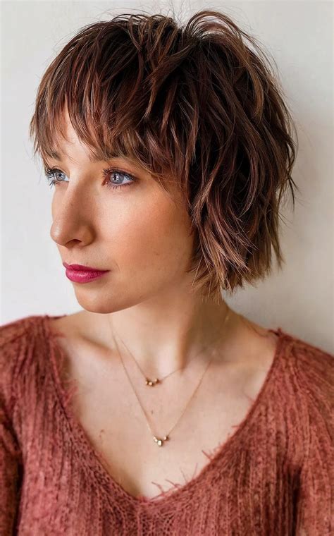 These 28 Short Shaggy Bob Haircuts Are The On-Trend Look Right Now