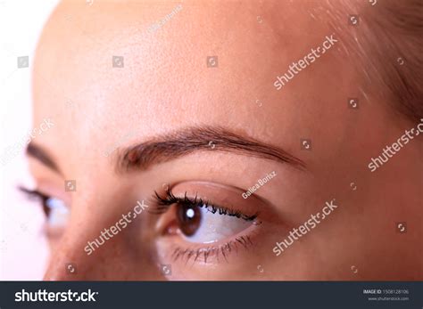 beautiful women eye flutter eyelashes stock photo  shutterstock