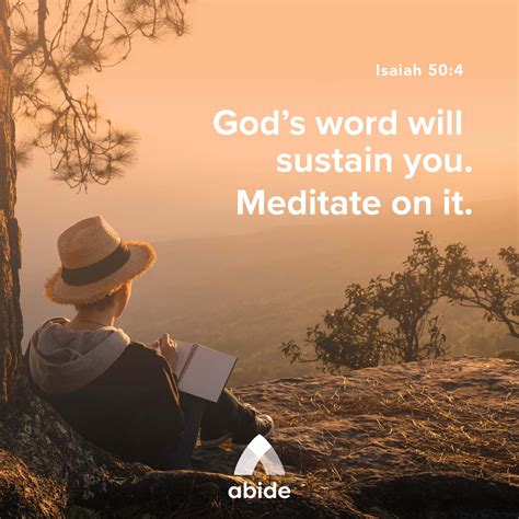 Get Alone With God - Isaiah 50:4 | Abide