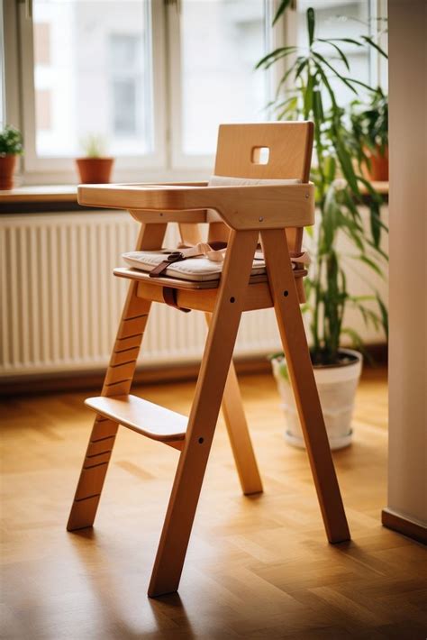 Kid maple wooden high chair | Premium Photo - rawpixel