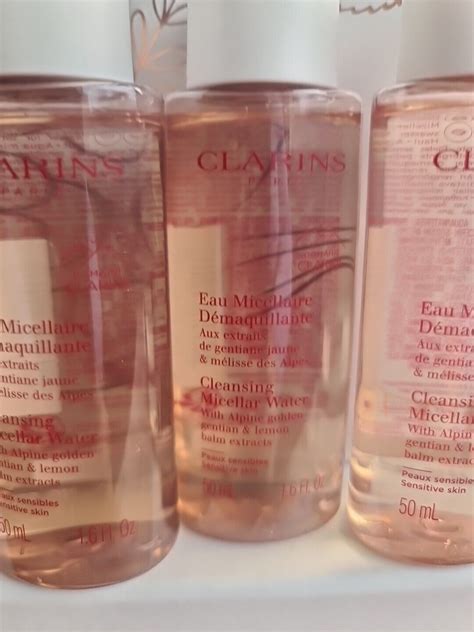 🦋 Clarins Cleansing Micellar Water 200ml (4x50ml) Alpine Golden ...