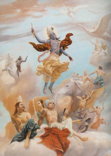 Krishna With The Gods In Heaven : r/hinduism