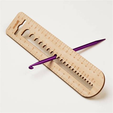 Medidor de Agujas y Ganchillo de Madera - Addi