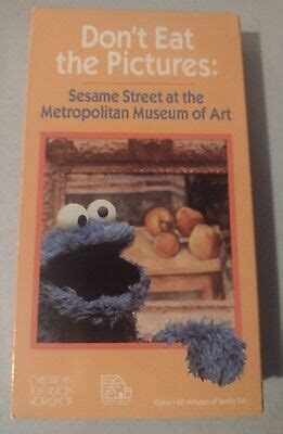 VHS SESAME STREET Don't Eat the Pictures Metropolitan Museum Art 1987