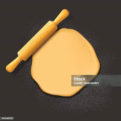 Ilustrasi Kuliner Vektor Rolling Pin Dan Adonan Ilustrasi Stok - Unduh ...