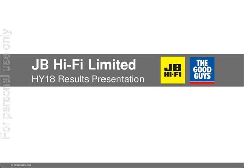 jb  fi limited adr   results earnings call  otcmkts