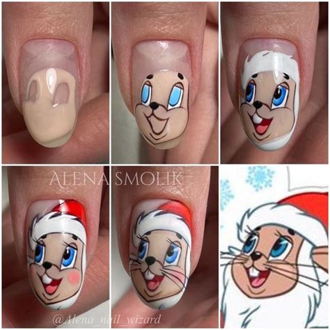 Ногти / Пошаговые МК / Маникюр on Instagram: "🐰 @alena_nail_wizard ...