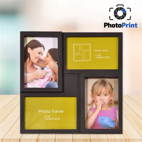 Поръчай Рамка колаж за 4 снимки черна на ТОП цена | PhotoPrint