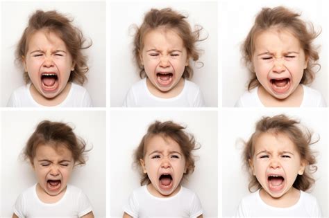 Premium Photo | Set of Closeup photo of a cute little baby girl child ...