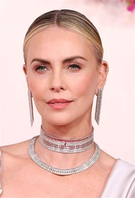 charlize theron makeup eye charlize theron ear piercing gold nails