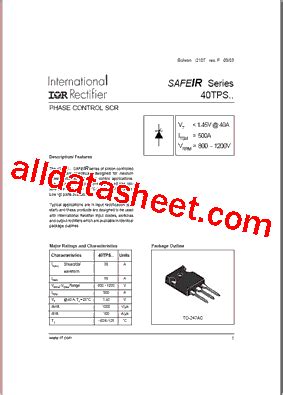 40TPS12 Datasheet(PDF) - International Rectifier