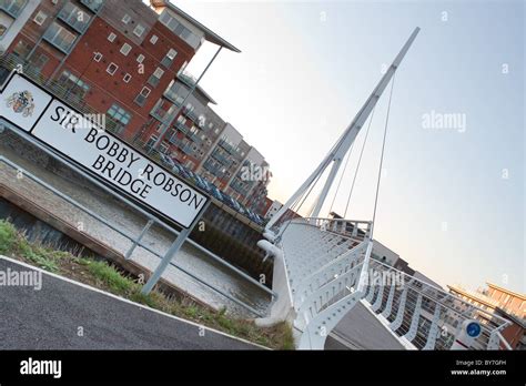 Sir Bobby Robson Bridge, Ipswich Stock Photo - Alamy