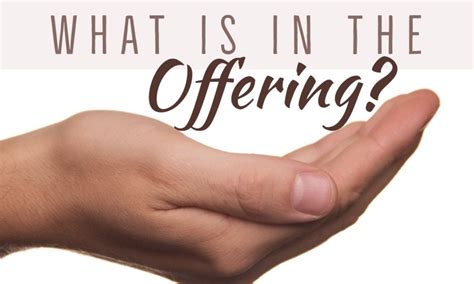 What is in the Offering? - Church of the Ascension