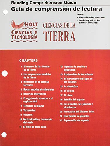 Holt Science & Technology: Reading and Comprehension Guide, Spanish ...