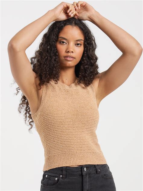 Nude Lucy Ember Knit Tank Brick | Glue Store