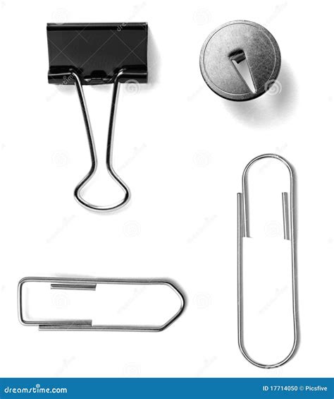 push pin stock photo image  clamp metal hang collection