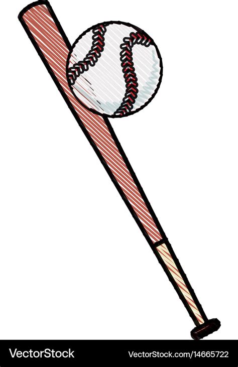 How To Draw A Baseball Bat And Ball - bmp-get