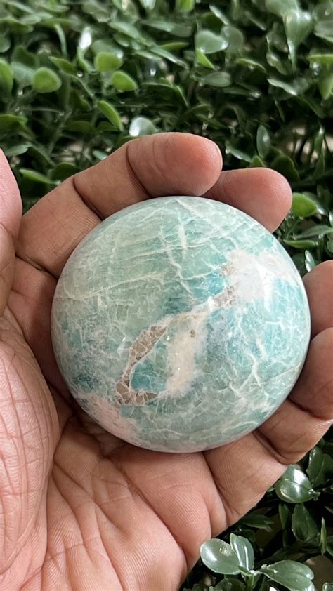 amazonite crystal sphere  mm  arrivals vd importers