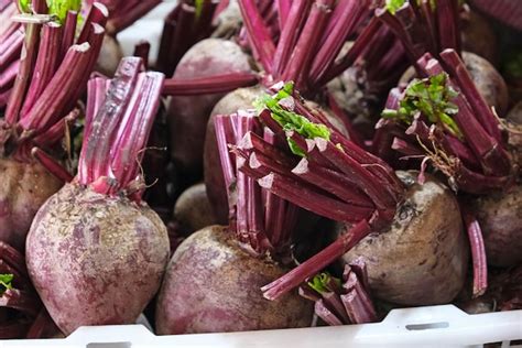premium photo fresh beetroot buah bit close