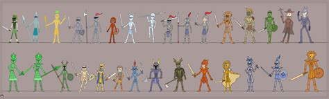 All knight characters by KingCourier on DeviantArt