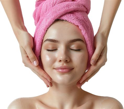 woman receiving facial treatment  spa  png