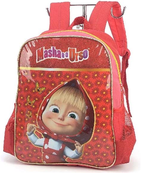 Mochila Infantil Masha E O Urso G Costas 2019 Luxcel Red | Amazon.com.br
