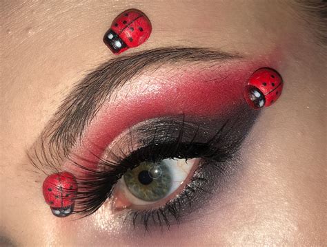 Ladybird / Lady Bug makeup in 2024 | Halloween makeup for kids, Makeup ...