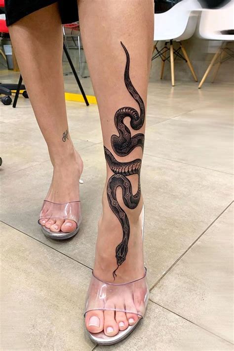 Snake Tattoo Wrapped Around Leg - Printable Calendars AT A GLANCE