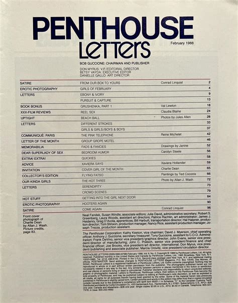 Penthouse Letters February 1988 - VM16