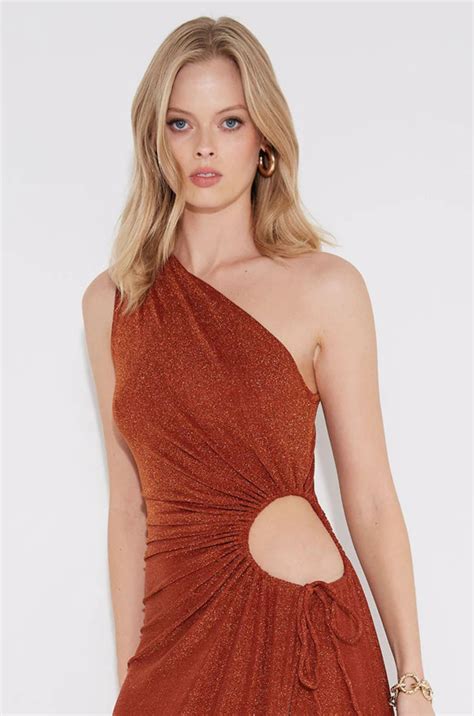 sonya moda nour maxi dress bronze