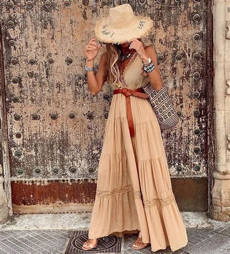 elegant boho style maxi dress maxi vestiti pannello esterno del