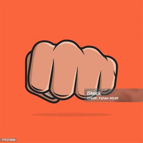 siluet kepalan tangan closeup tangan  mengepal digambarkan