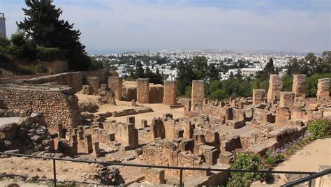 Ruins Of Ancient Carthage In Tunisia. Carthage Is A Major Urban Centre That Has Existed For ...