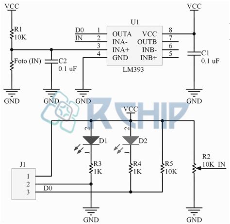 Обзор модуля освещенности, LM393 - RobotChip