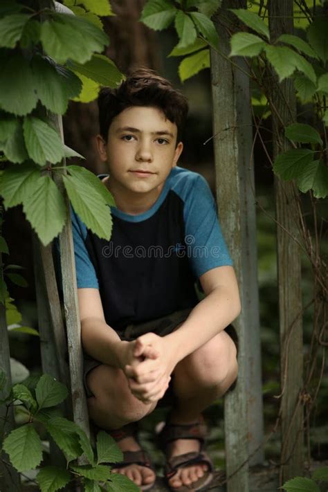 Headshot of Teenage Smiling Boy Stock Image - Image of charming ...